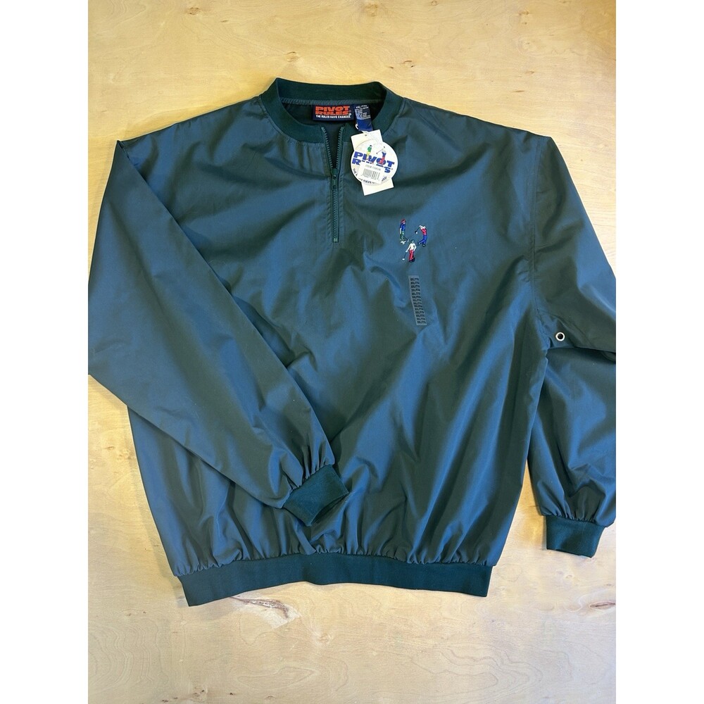 Pivot Rules Golf Windbreaker Pullover 1/4 Zip - Mens Size 2XL XXL Green NWT